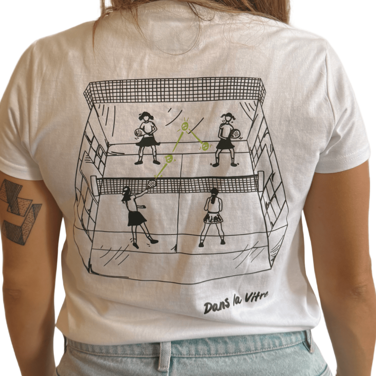 T-shirt "Dans la vitre"